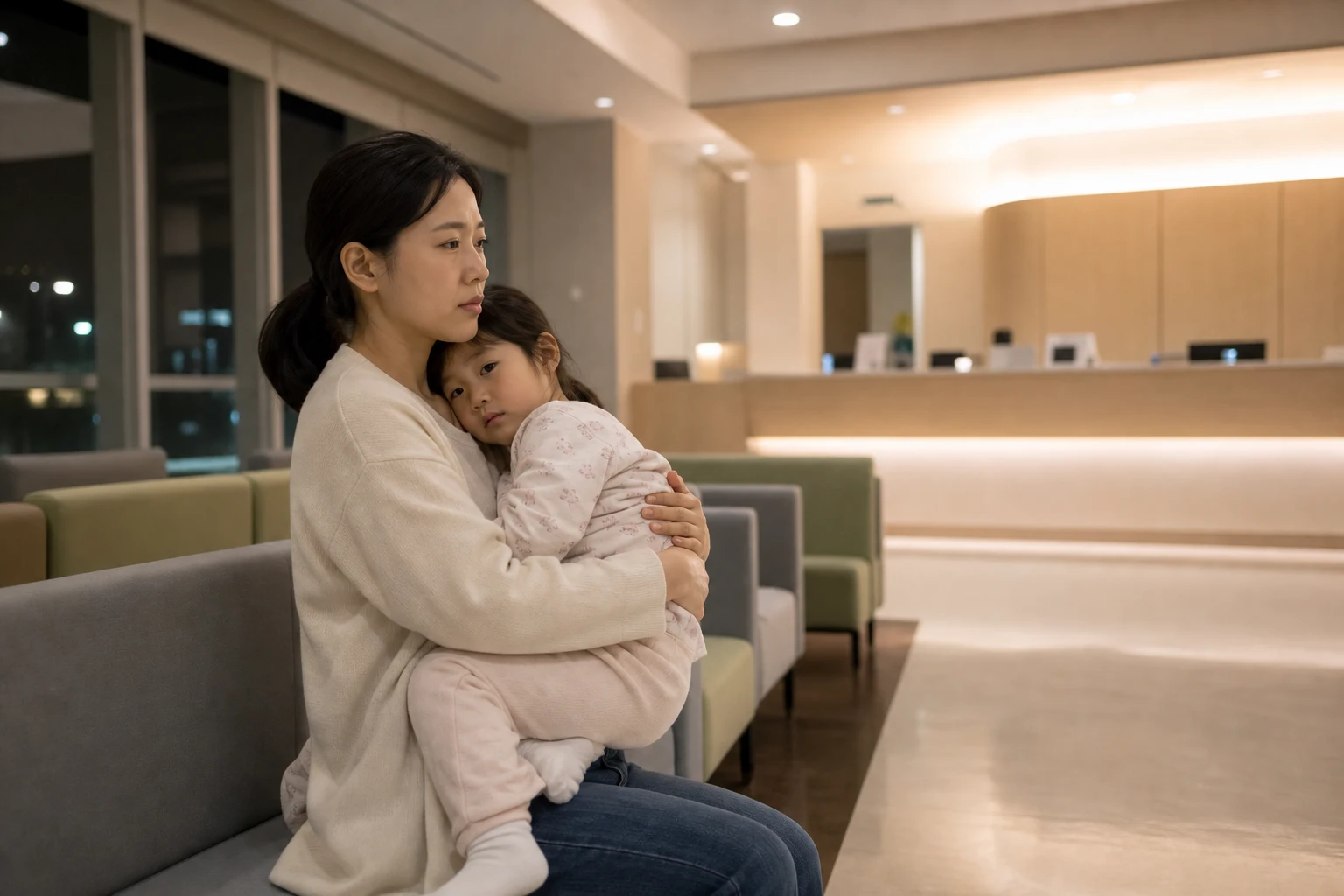 야간 진료 내과 방문 준비와 확인 과정